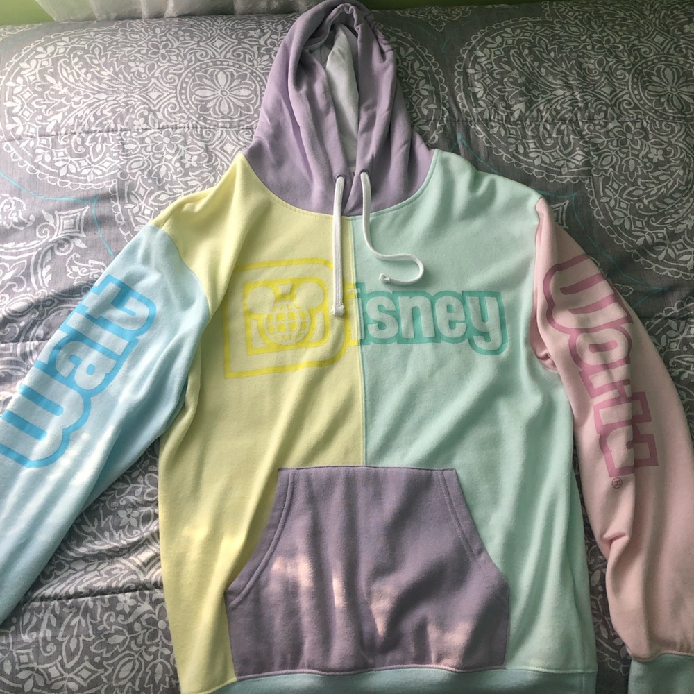 Walt Disney World Pastel Color Block Hoodie